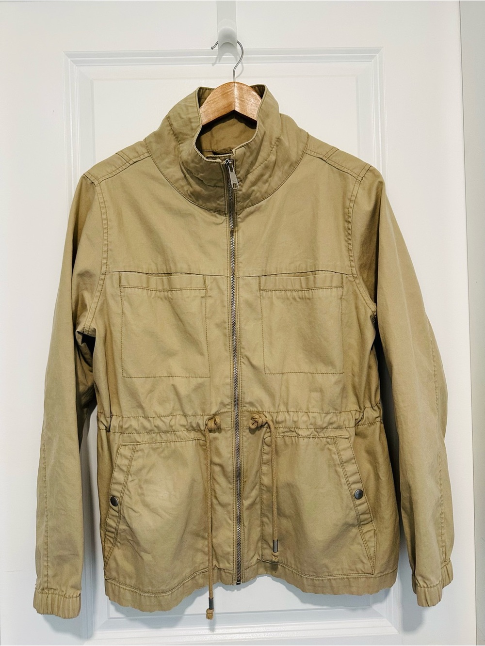 Old Navy Women’s 100% Cotton Tan Utility Field Jacket Size Large
